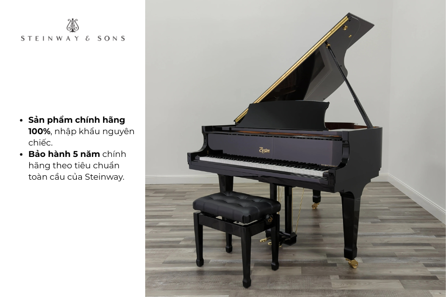 đàn piano boston được bảo hành 5 năm
