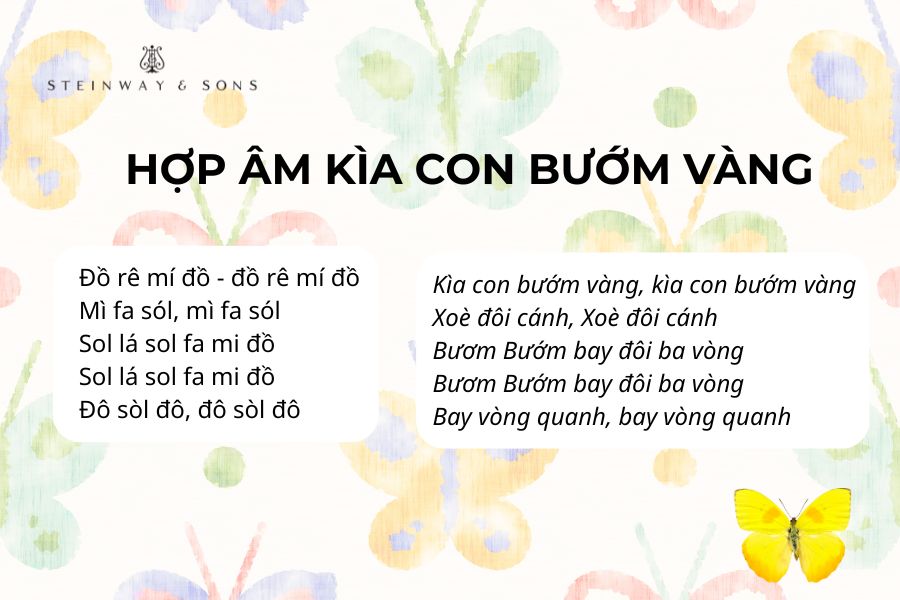 Hợp âm bài kìa con bướm vàng