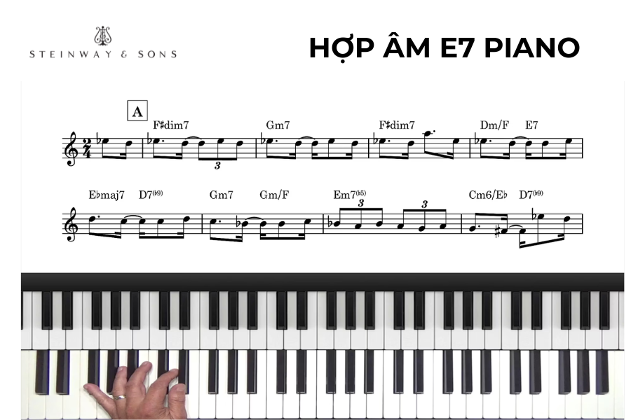 chi tiết hợp âm e7